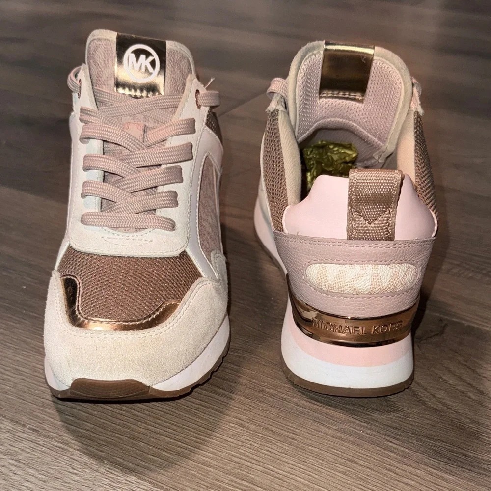 Michael Kors Wilma Suede and Logo Trainer - Picture 6 of 9